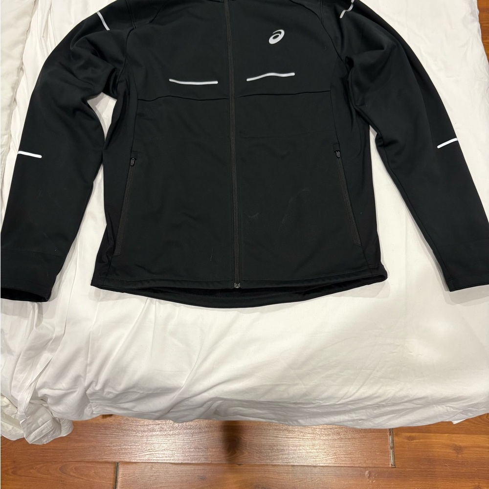 Black Asics Zip-Up Jacket